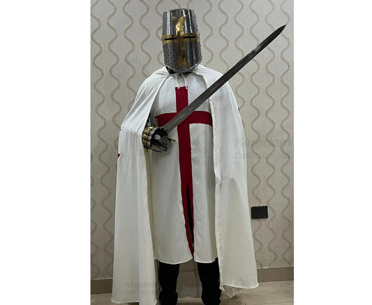 Medieval Templar Knight Costume Christmas Costume Templar Crusader Night Costume Perfect Christmas Costume