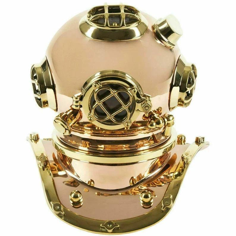 Authentic Diving Helmet 12 inches Solid brass diving helmet replica handmade Vintage-Style Deep Sea Diver's Helmet design gift