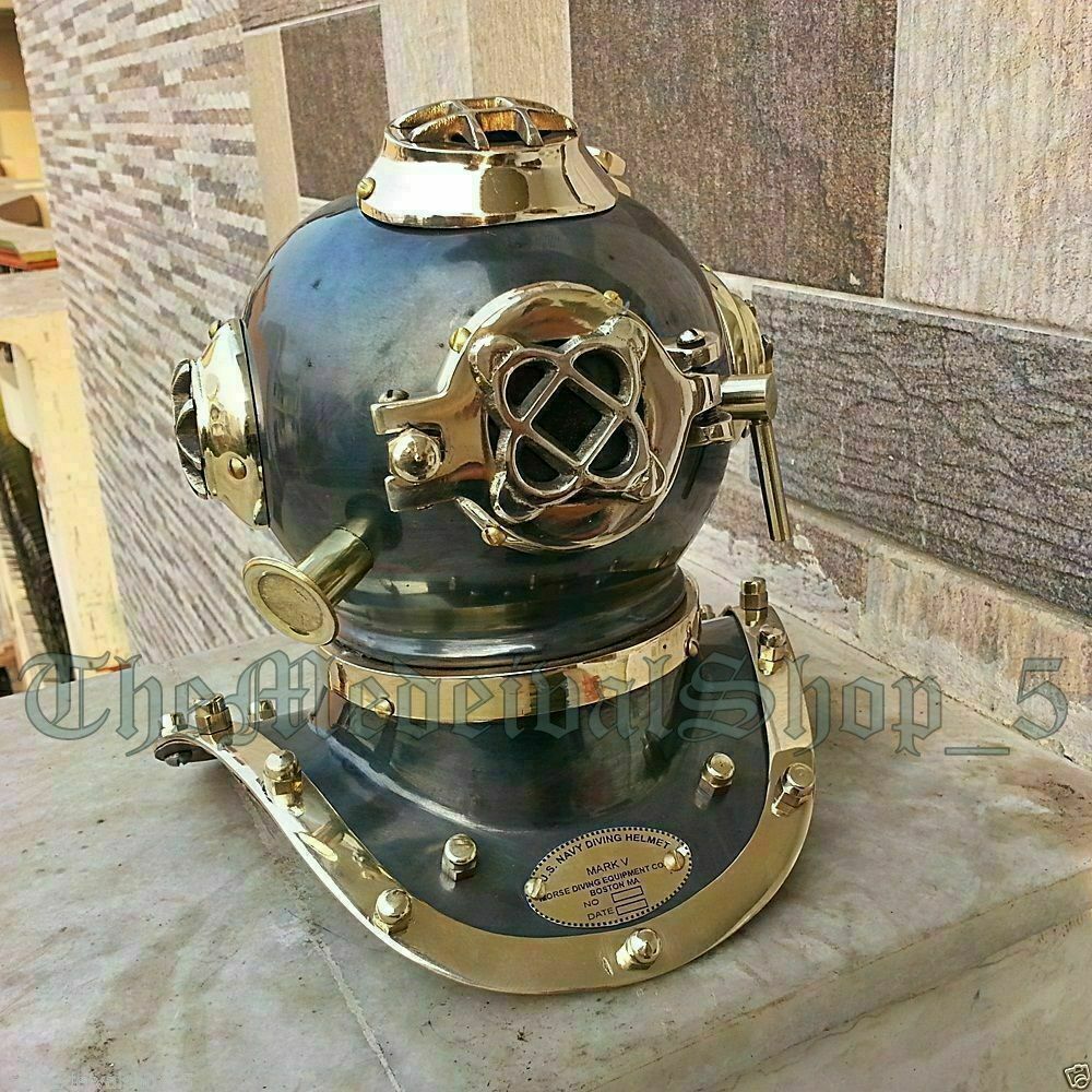 Diving Helmet Decor US Navy Mark IV Scuba Deep Sea - collectiblegiftitems