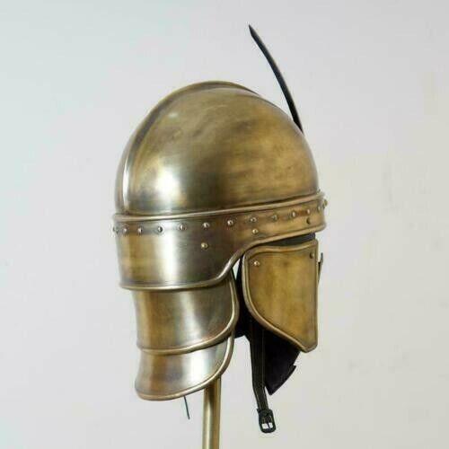18ga Medieval Armor Armour Knight Roman Spartan Crusader Costume Helmet - collectiblegiftitems
