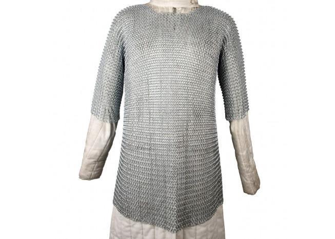 Haubergeon Replica Chain Mail Armor Long Shirt - collectiblegiftitems