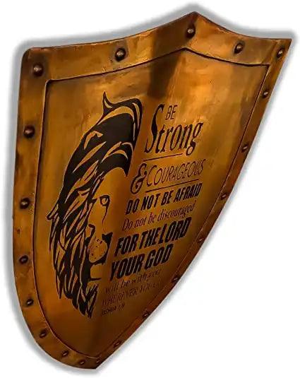 Combat Lion Engraved Battle Armor Shield - collectiblegiftitems