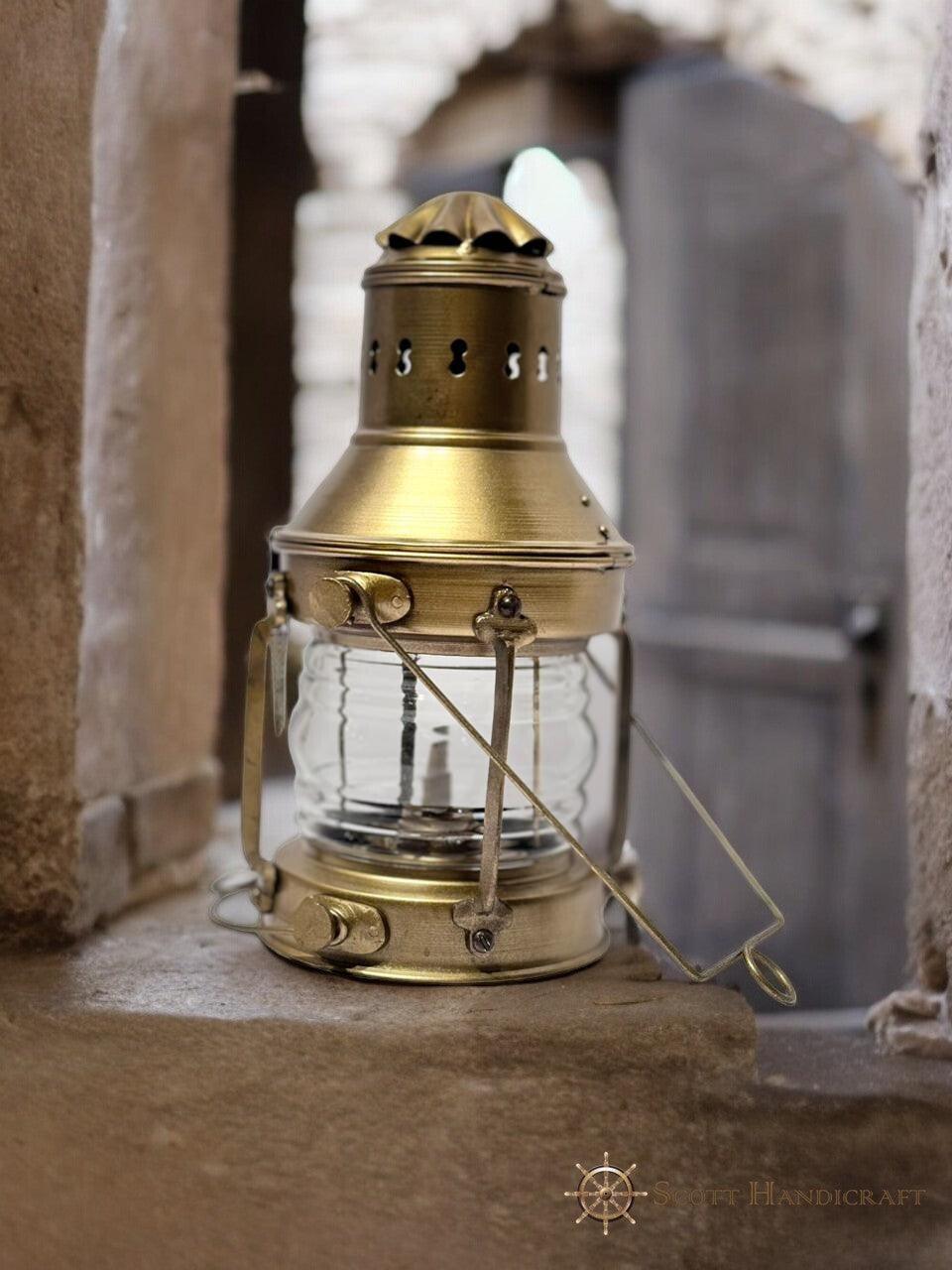 Antique Finish Nautical Ship Lantern Lamp, Maritime Charm for Your Home or Boat - collectiblegiftitems