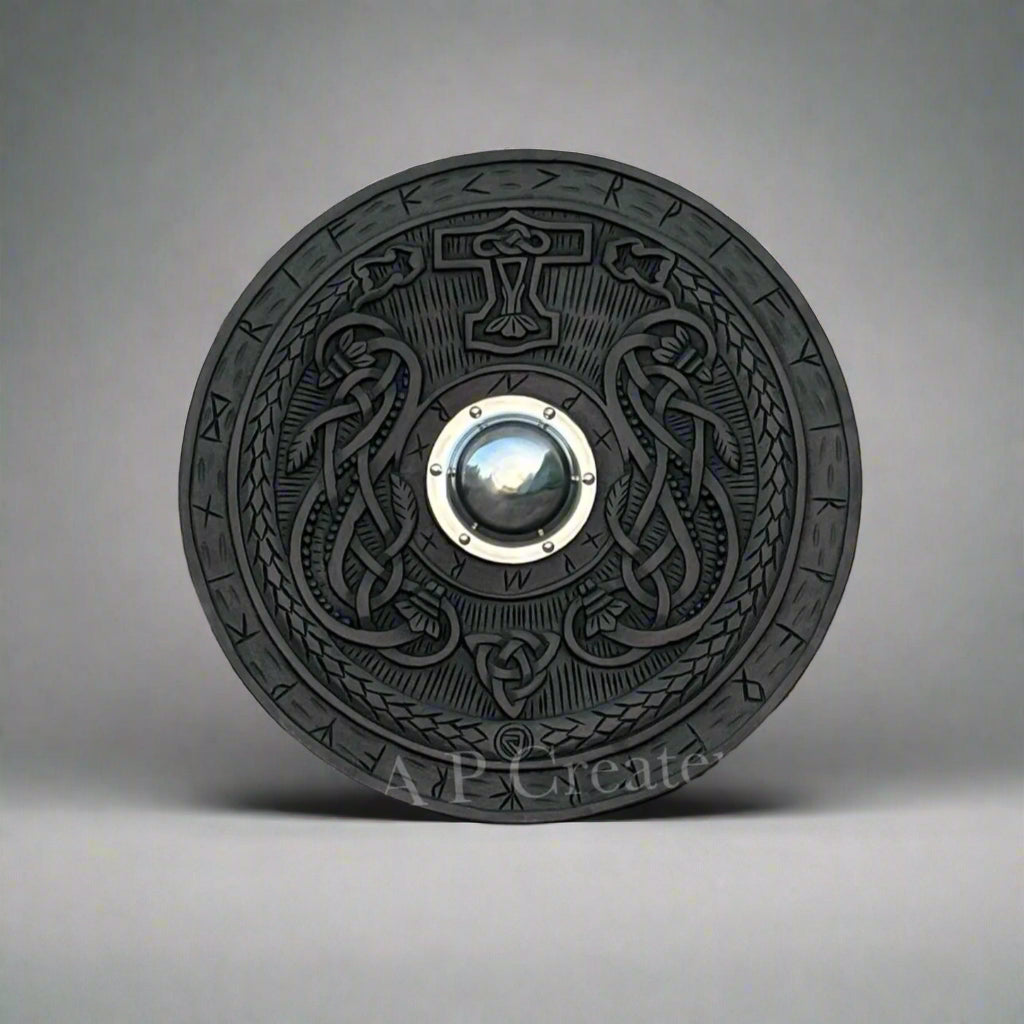 Carved Viking Shield