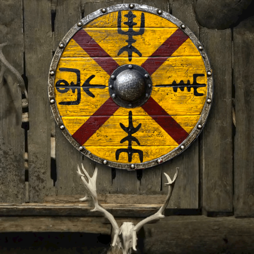 King Finehair Vegvisir Plank Shield 24 inches