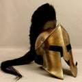 300 movie Great king Leonidas spartan Helmet, fully functional medieval Replica wearable helmet, solid steel with inner leather liner Helmet - collectiblegiftitems