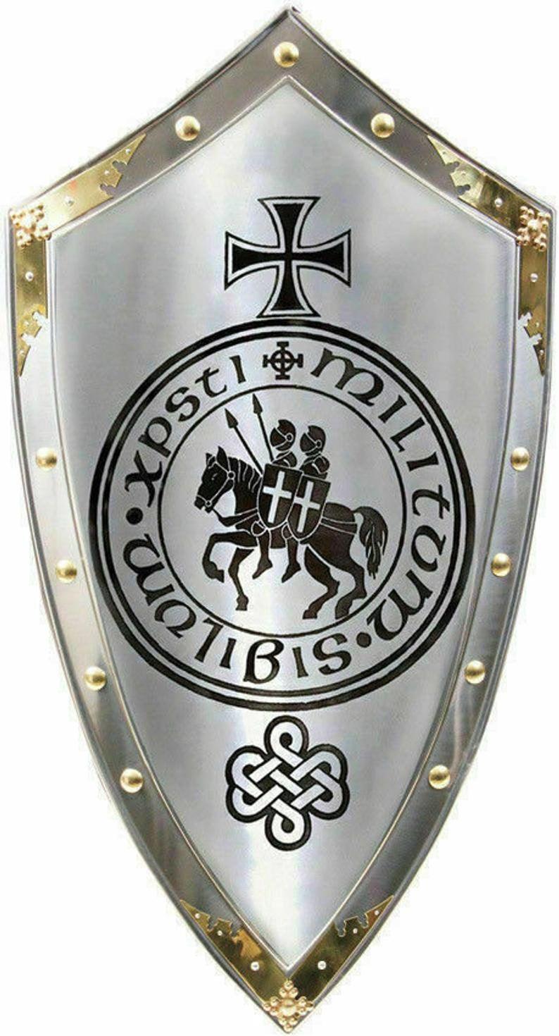 Medieval Knights Templar Shield - collectiblegiftitems