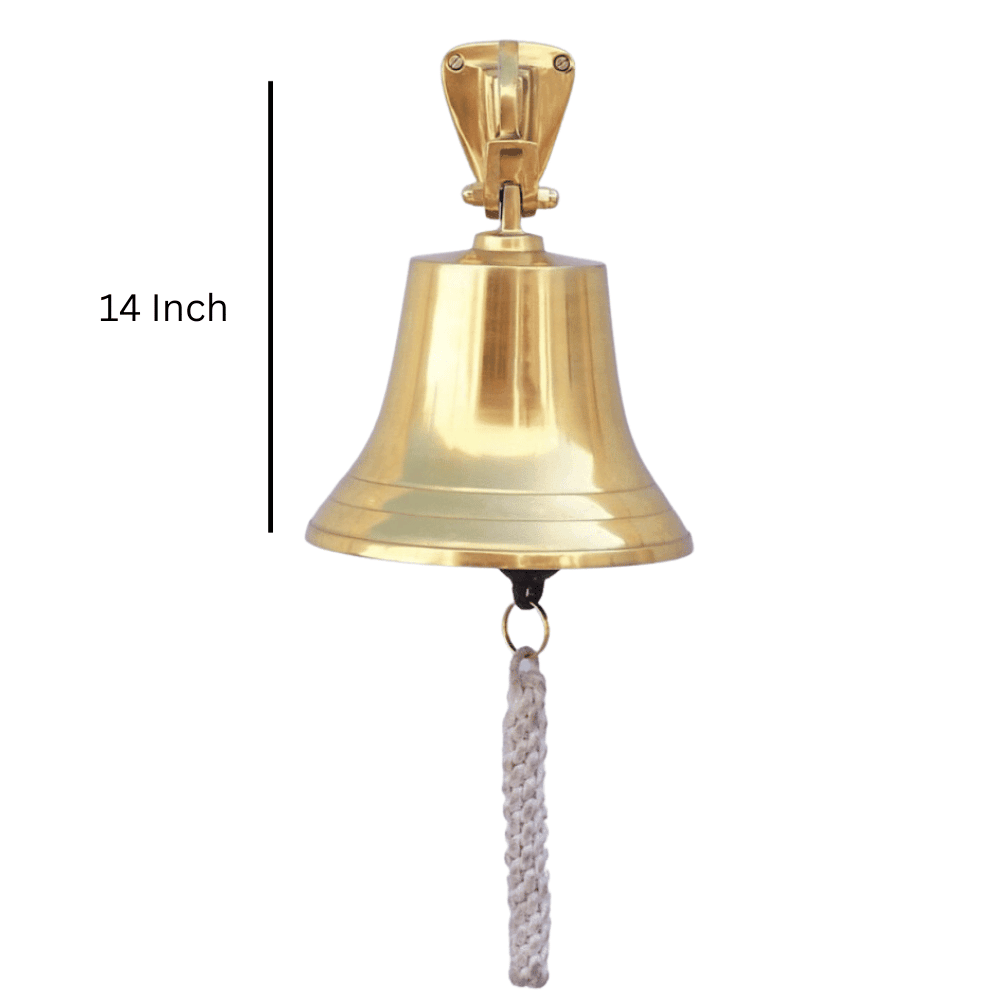 Brass Wall Hanging Bell BB15 - collectiblegiftitems