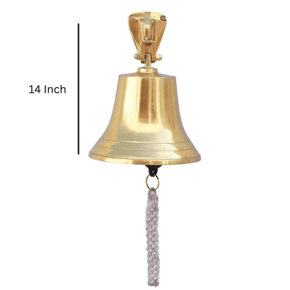 Brass Wall Hanging Bell BB15 - collectiblegiftitems