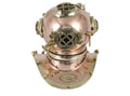 Handmade Copper Mini Diving Helmet Perfectly Crafted. - collectiblegiftitems