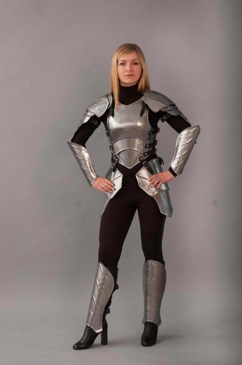 Halloween Female Fantasy Armour Suit, Knight Lady Armour - collectiblegiftitems