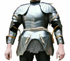 16Ga Sca Steel Medieval Half Body Lady Armor Suit With Cuirass & Pauldrons , Female knight, Warrior Girl Set Chain Mail - collectiblegiftitems