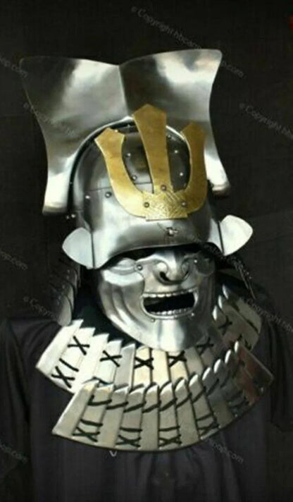 Knight Medieval Steel Japanese Samurai ZUNARI Helmet Replica - collectiblegiftitems