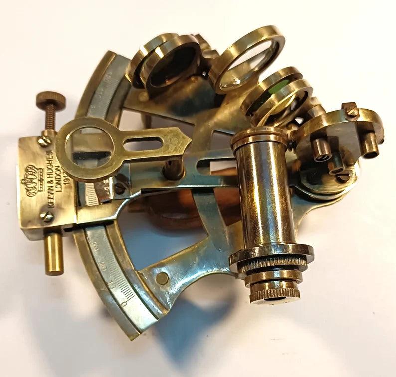 Nautical Sextant Vintage Marine Astrolabe Ship's Instruments Nautical Décor - collectiblegiftitems