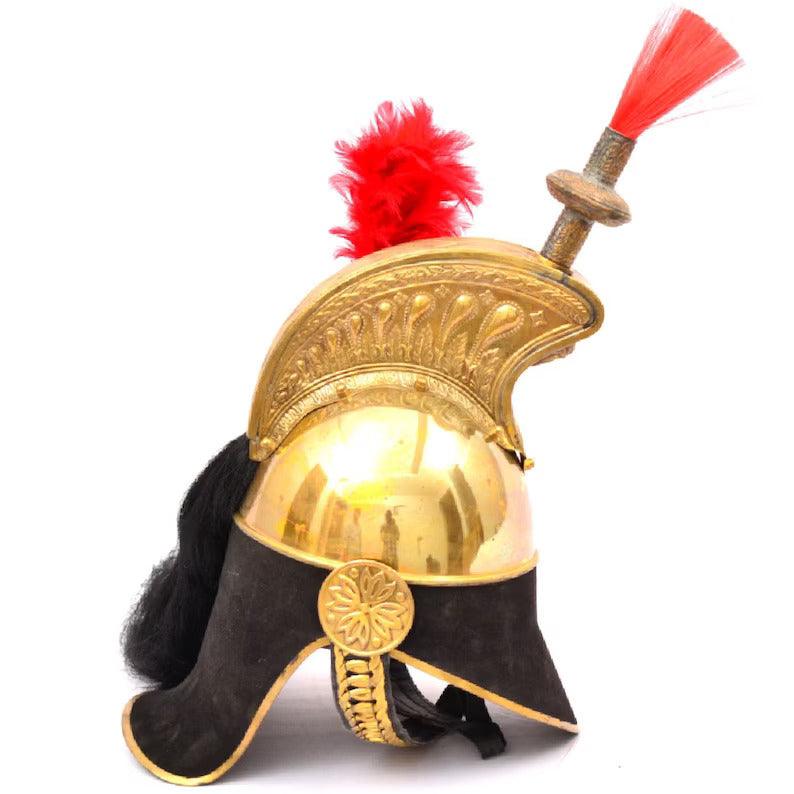 Brass French Cuirassier Pickelhaube Napoleon Helmet with Free Display Stand Best Gift for Him - collectiblegiftitems