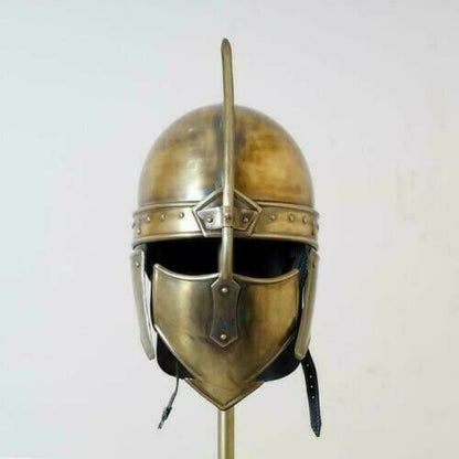 18ga Mittelalterliche Rüstung Ritter Römischer Spartaner Kreuzritter Kostüm Helm
