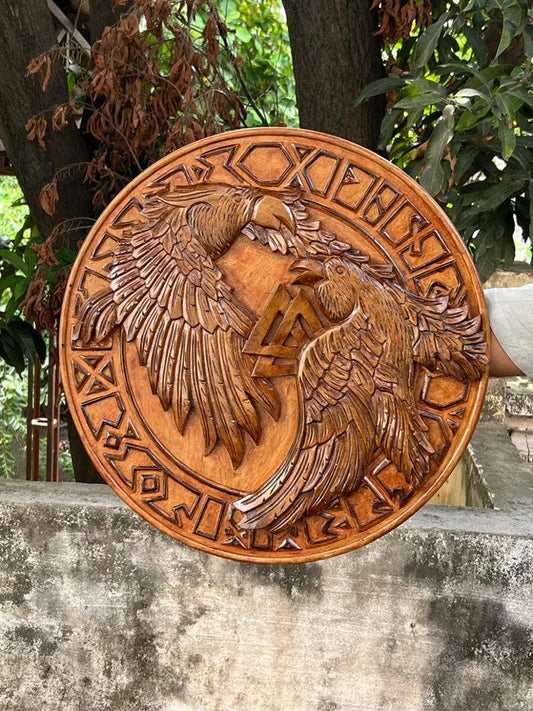 raven viking shield