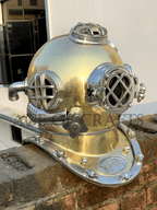 Antique Boston Diving Helmet Vintage Divers Deep Sea US Navy Mark V - collectiblegiftitems