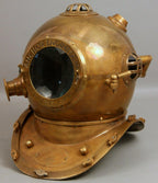Diving Helmet US Navy Mark V Deep Sea Marine Divers Antique Scuba 18'' - collectiblegiftitems