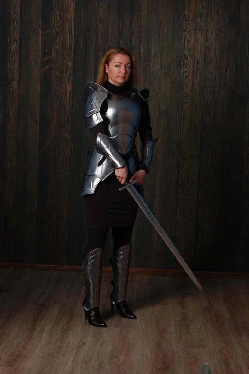 Medieval Knight Lady Armour Suit, Lady Armour Costume - collectiblegiftitems