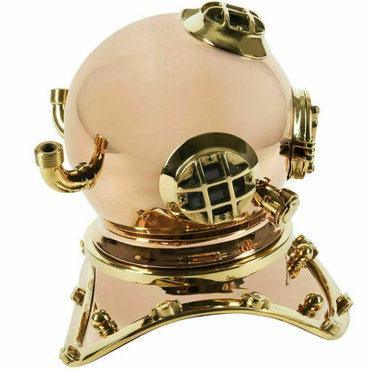 Réplica de casco de buceo de latón macizo de 12" regalo de diseño de latón macizo de estilo hecho a mano
