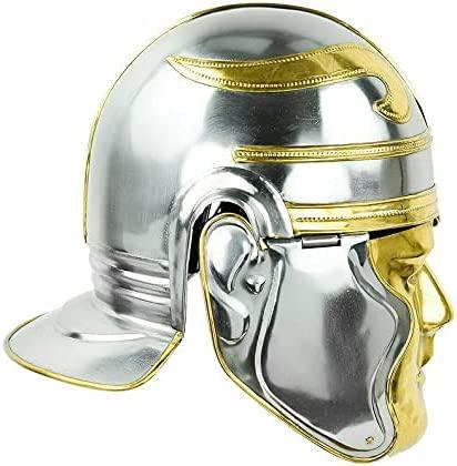 Retro Armor Roman Steel Helmet Medieval Imperial Gallic 'Face' Helmet - collectiblegiftitems