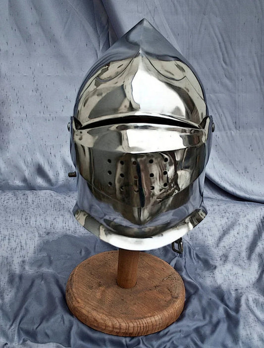 Casco cerrado armadura, casco fantasía SCA LARP, casco medieval, casco LARP, casco sca, armadura sca, armadura medieval, casco armadura fantasía sca