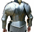 16Ga Sca Steel Medieval Half Body Lady Armor Suit With Cuirass & Pauldrons , Female knight, Warrior Girl Set Chain Mail - collectiblegiftitems