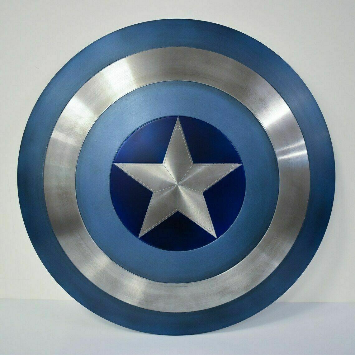 Captain America 22'' Stealth Shield Metal Replica - The Winter Soldier Collectible Marvel Prop - collectiblegiftitems