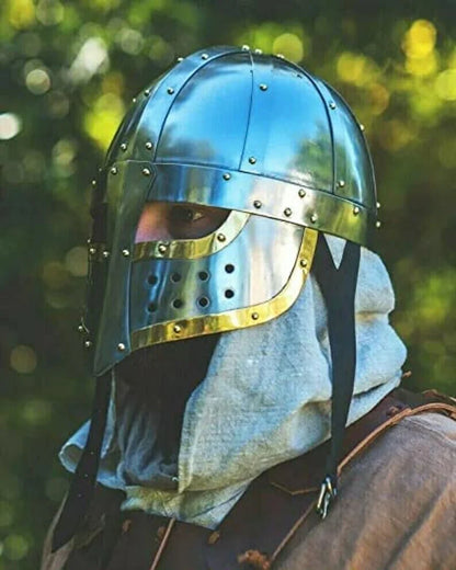 Casco de acero medieval Fell Warrior - Casco de Olaran