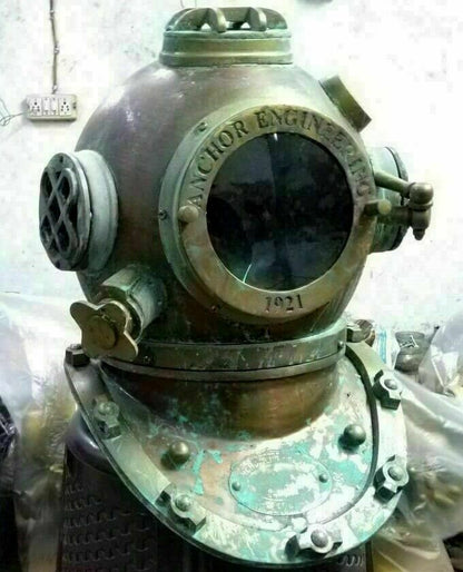 Taucherhelm Mark V Vintage Navy Us Sea Deep Scuba Helm