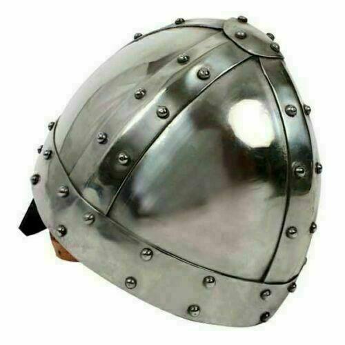 Norman Helmet Viking Armor Medieval 18 Gauge Steel Collectible Replica gift - collectiblegiftitems