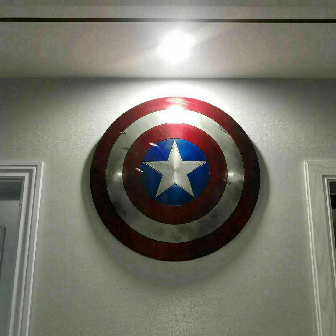 Captain America’s Shield Metal 1:1,MCU Captain America Shield Movie Prop style - collectiblegiftitems