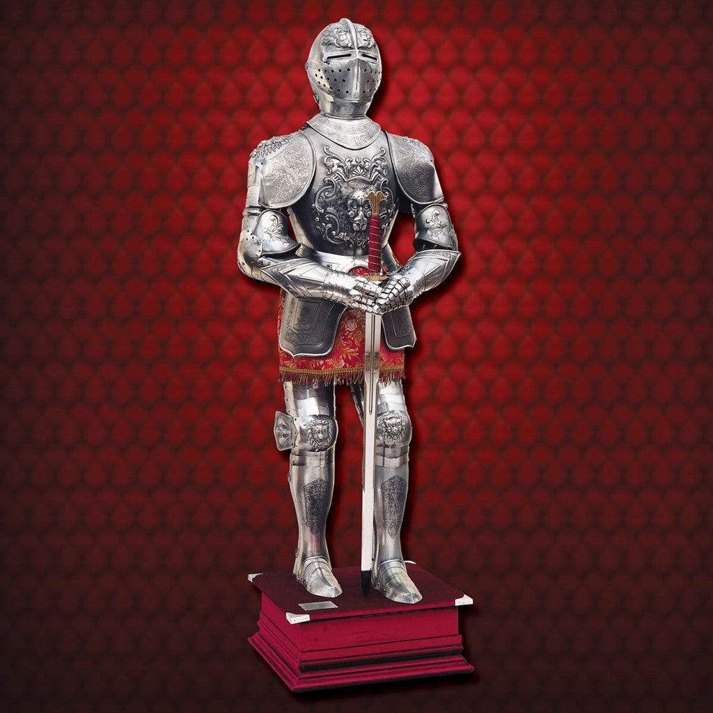 Embossed Carlos V Suit of Armour - collectiblegiftitems