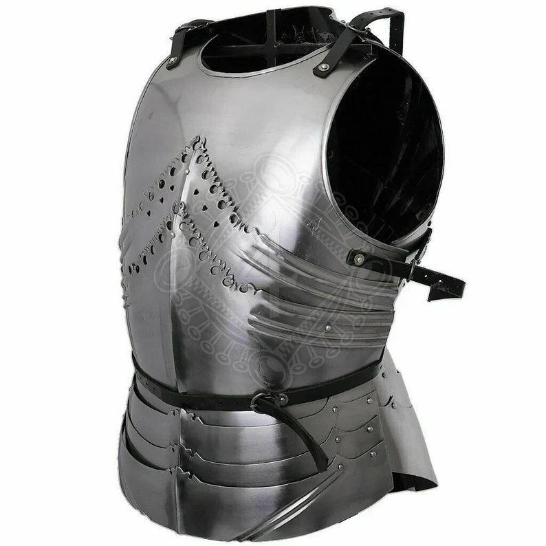 Medieval Larp Gothic Cuirass Battle Knight Armor Breast-Plate Armor - collectiblegiftitems