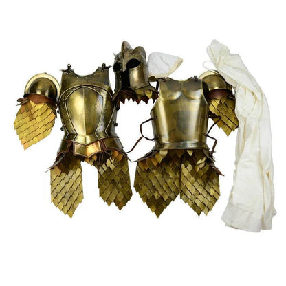 Medieval Larp Warrior Kings Guard Armor Half Body Armor Suit Game of Thrones Baratheon Styled - collectiblegiftitems