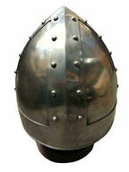 Norman Helmet Viking Armor Medieval 18 Gauge Steel Collectible Replica gift - collectiblegiftitems