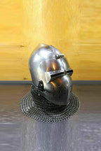 Antique Custom SCA HNB 14 Gauge Steel Medieval Combat Pig Faced Bascinet Helmet - collectiblegiftitems