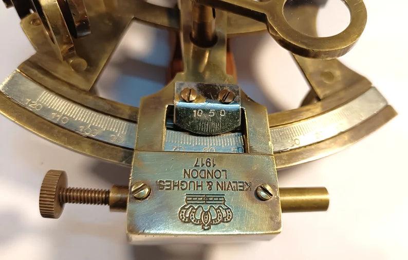 Nautical Sextant Vintage Marine Astrolabe Ship's Instruments Nautical Décor - collectiblegiftitems