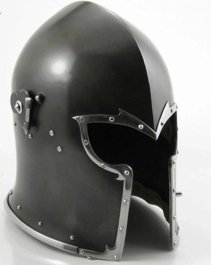 Medieval Knight Barbute Helmet ~ Roman Wearable Warrior - collectiblegiftitems