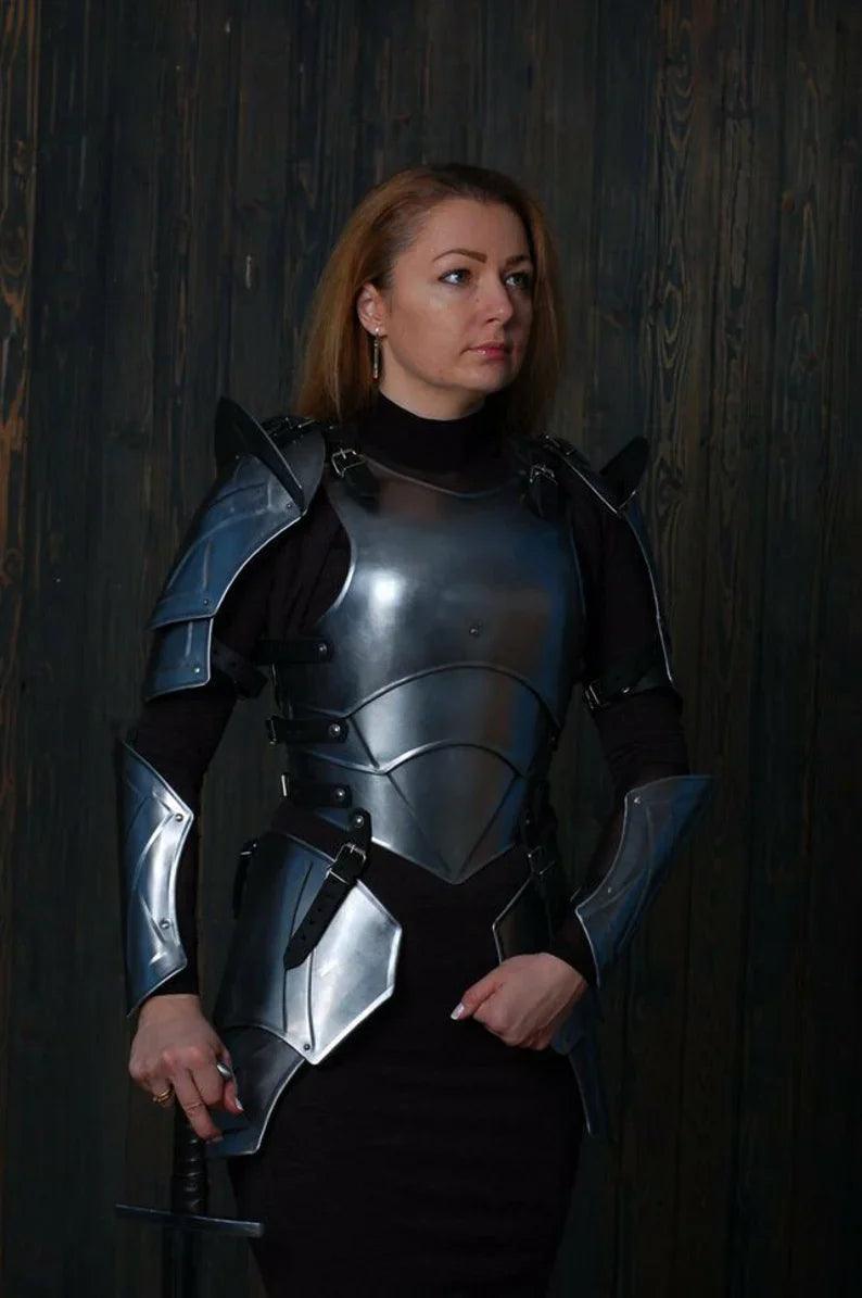 Medieval Knight Lady Armour Suit, Lady Armour Costume - collectiblegiftitems