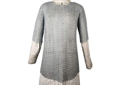 Haubergeon Chain Mail Replica Armor Long Shirt - collectiblegiftitems