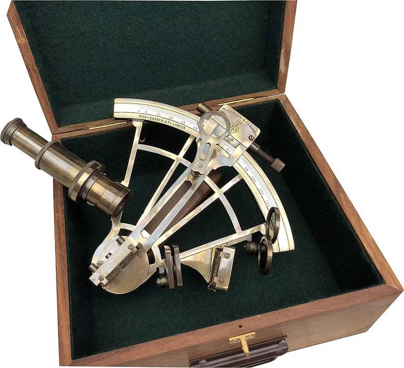 Sextant Nautical Sextant 7" inch Brass Solid Working Handmade Antique Boat Navigation Vintage Sextant