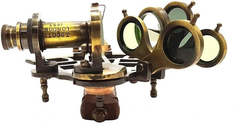 Nautical Sextant Large Brass Navigation Instrument Sextant - collectiblegiftitems