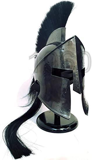 Retro 300 King Leonidas Spartan Helmet -300 Movie Solid Steel Helmet Medieval Gift - collectiblegiftitems