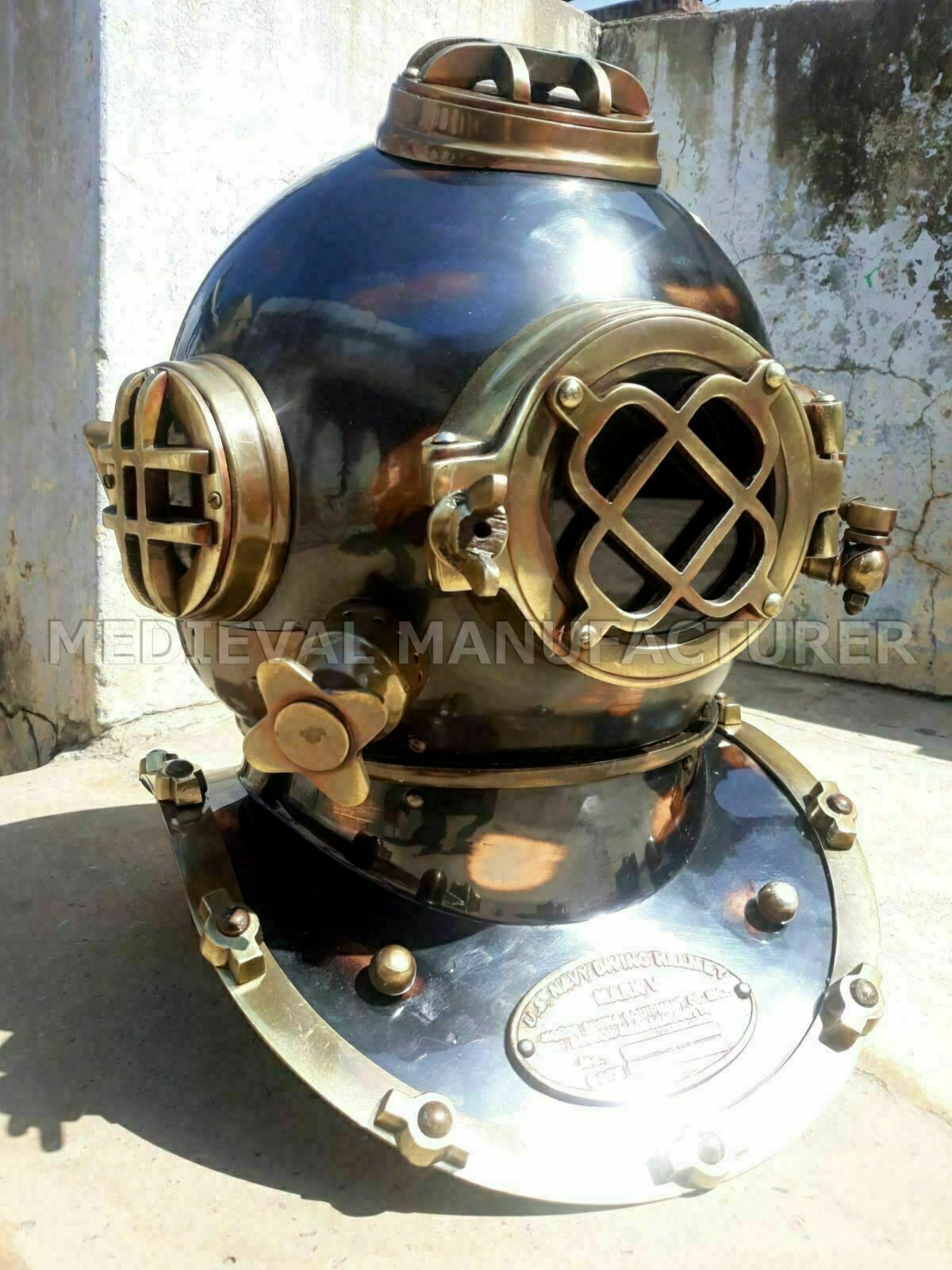 Casco de buceo vintage BOSTON MARK V US Navy Deep Sea Divers