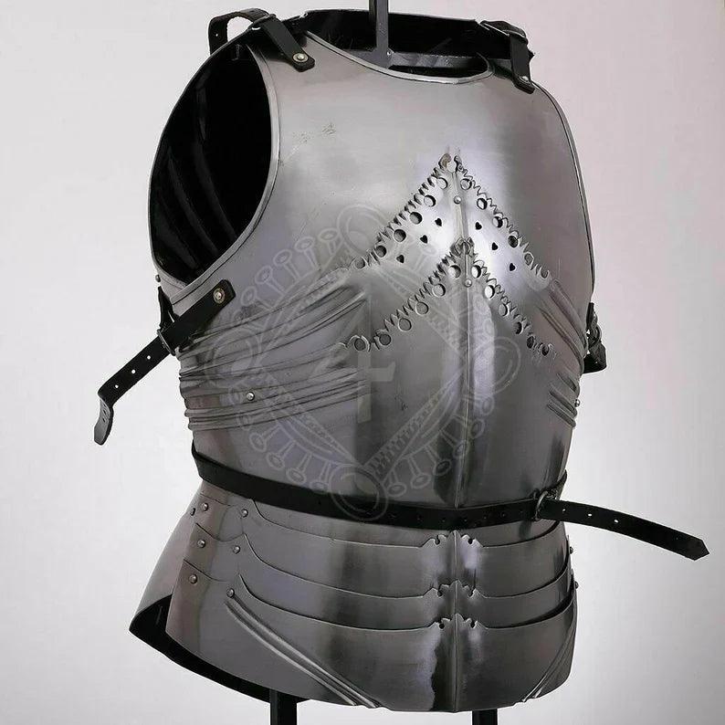 Medieval Larp Gothic Cuirass Battle Knight Armor Breast-Plate Armor - collectiblegiftitems