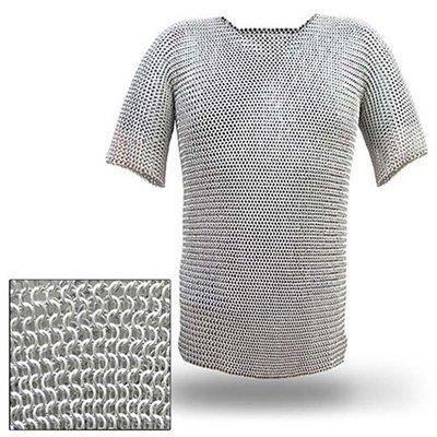 Haubergeon Chain Mail Replica Armor Long Shirt - collectiblegiftitems