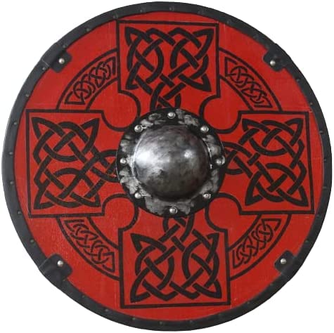Escudo de armadura vikinga medieval medieval, 24'' 