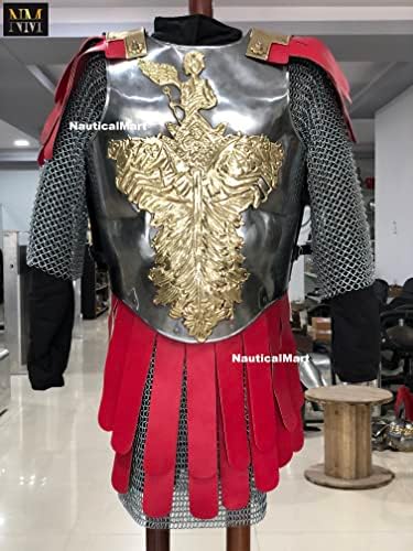 Medieval Roman Muscle Cuirass Armor Knight Breastplate Armor Wearable Halloween Costume